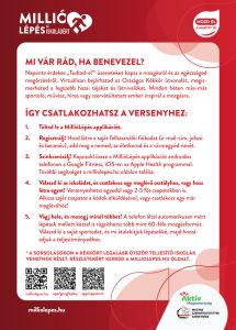 A Millió Lépés az Életért - plakát